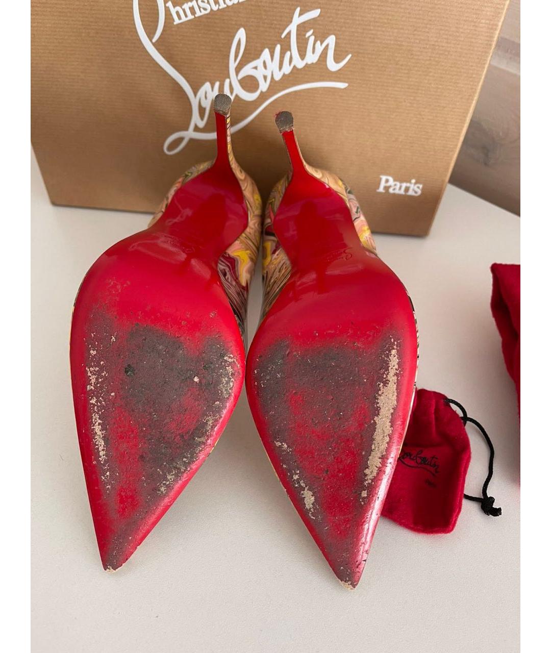 CHRISTIAN LOUBOUTIN Мульти кожаные туфли, фото 7