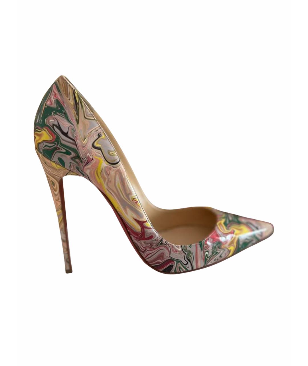CHRISTIAN LOUBOUTIN Мульти кожаные туфли, фото 9