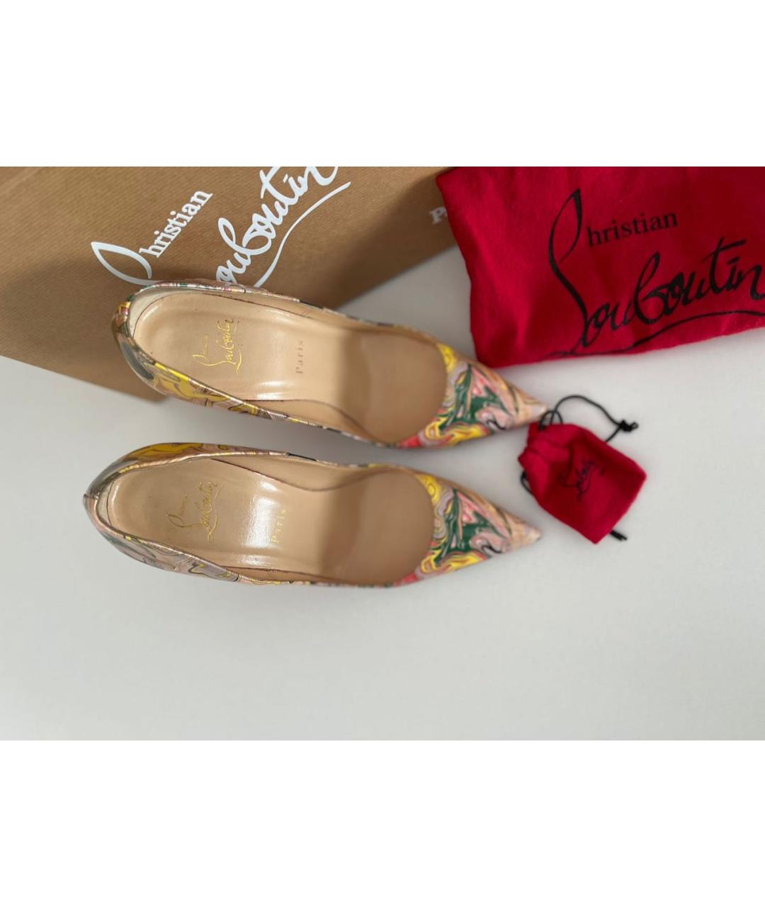 CHRISTIAN LOUBOUTIN Мульти кожаные туфли, фото 8