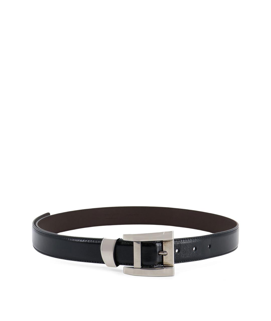 VERSACE Черный кожаный ремень, фото 1