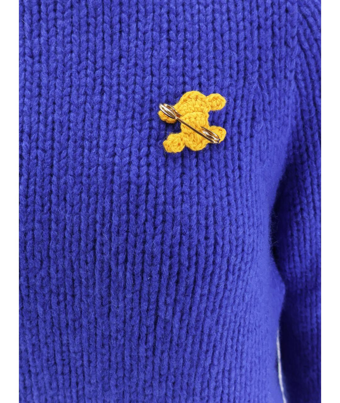 CELINE Синий кашемировый джемпер / свитер, фото 3