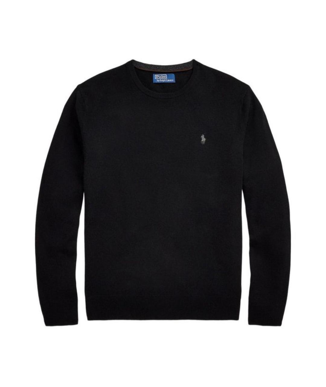 POLO RALPH LAUREN Черный шерстяной джемпер / свитер, фото 1