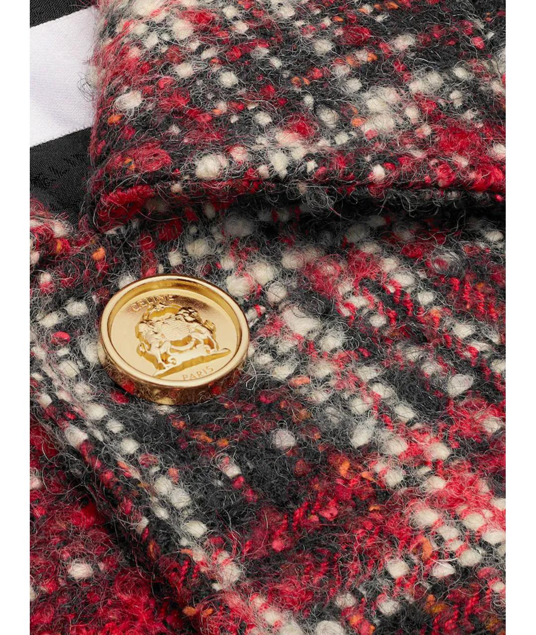 CELINE Красный шерстяной жакет/пиджак, фото 3