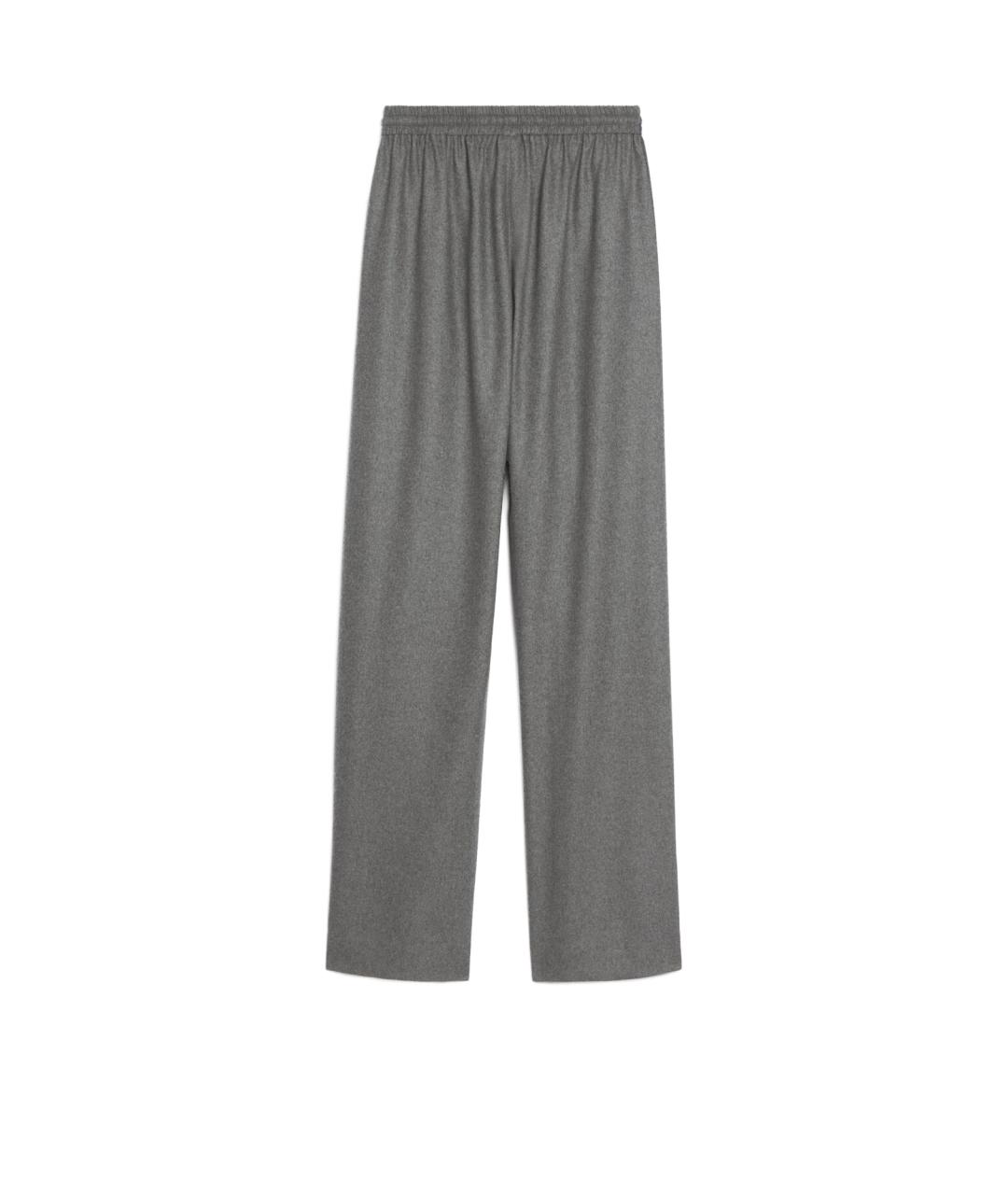 CELINE Серые кашемировые прямые брюки, фото 2
