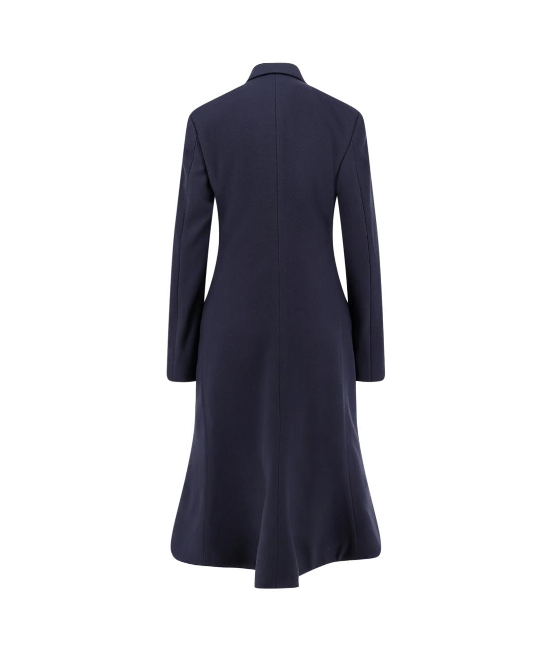 BALENCIAGA Темно-синее шерстяное пальто, фото 2