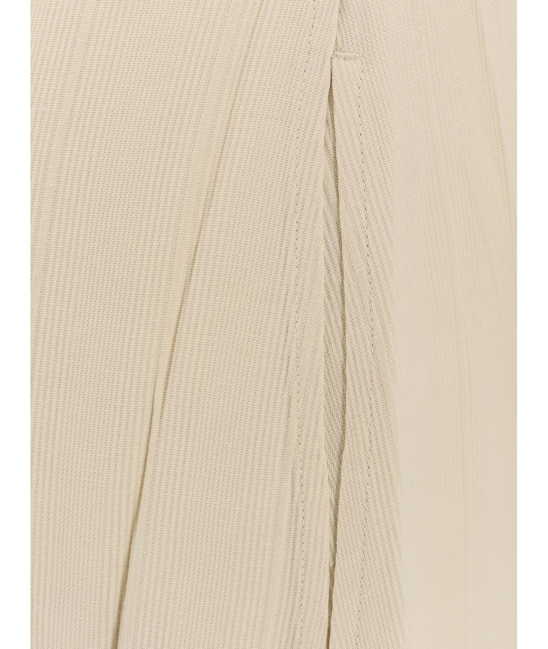 TOTEME Бежевое вискозное повседневное платье, фото 3