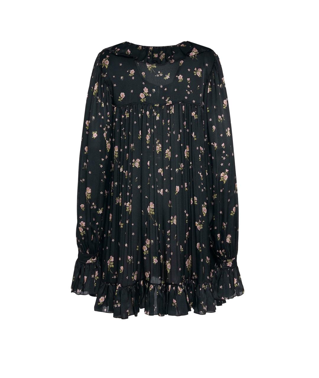 CHLOE Черное шелковое коктейльное платье, фото 2