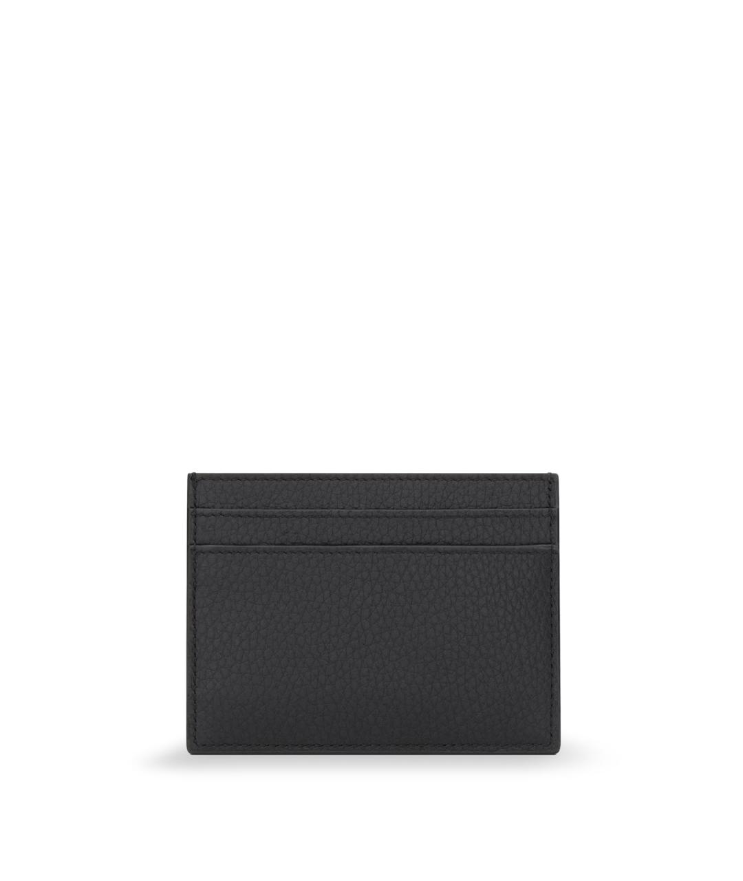 SAINT LAURENT Черный кожаный кардхолдер, фото 2