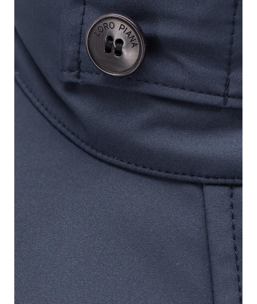LORO PIANA Синяя полиамидовая куртка, фото 3