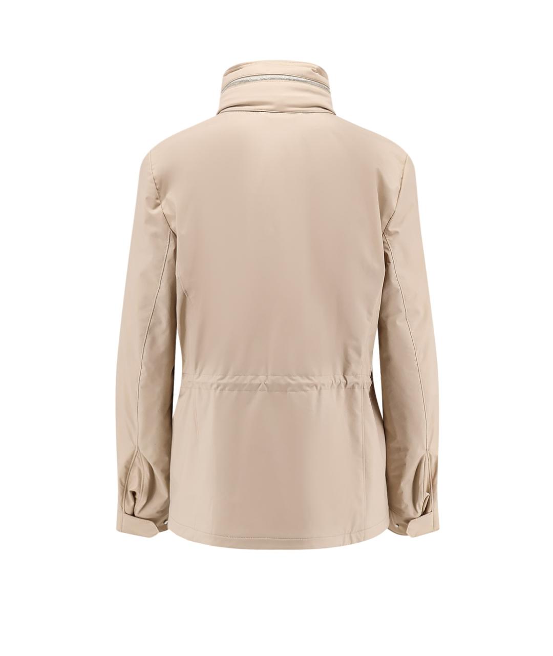 LORO PIANA Бежевая полиамидовая куртка, фото 2