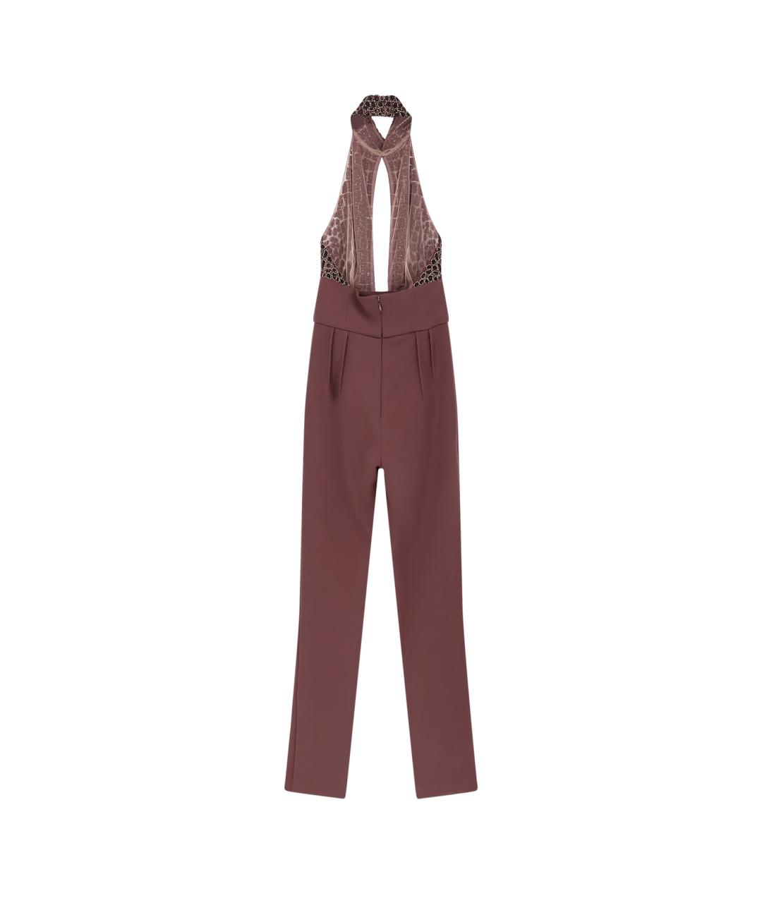 ELISABETTA FRANCHI Бордовый комбинезон, фото 2