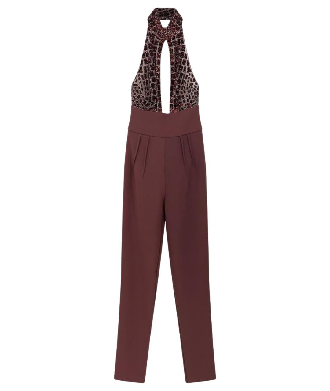 ELISABETTA FRANCHI Бордовый комбинезон, фото 1