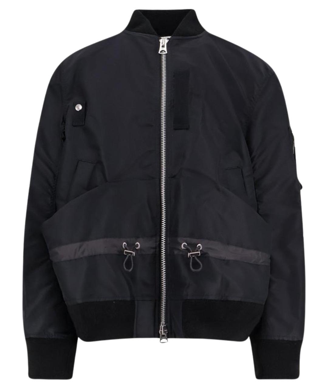 SACAI Черная полиамидовая куртка, фото 1