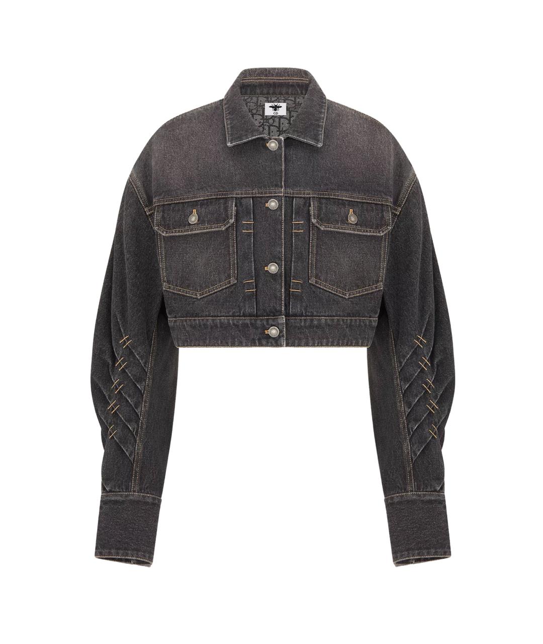 CHRISTIAN DIOR Черная хлопковая куртка, фото 1