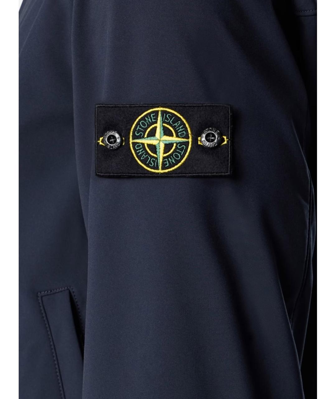 STONE ISLAND Синяя полиэстеровая куртка, фото 3