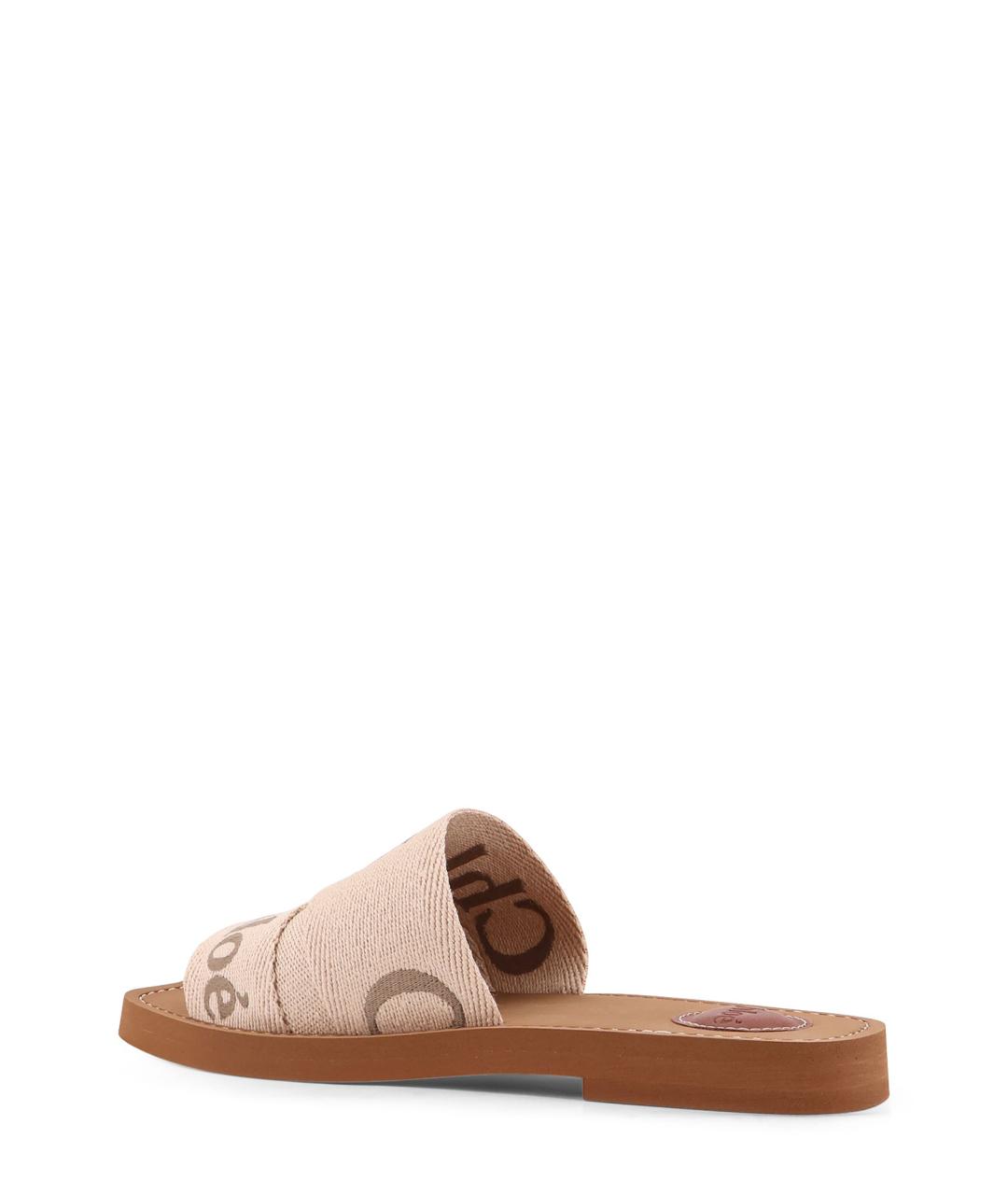 CHLOE Бежевые шлепанцы, фото 3