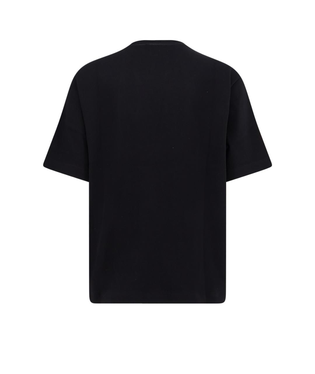 GUCCI Черная хлопковая футболка, фото 2