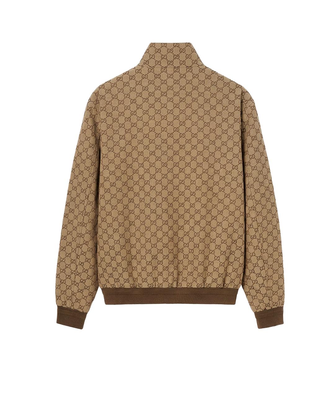 GUCCI Бежевая хлопковая куртка, фото 2