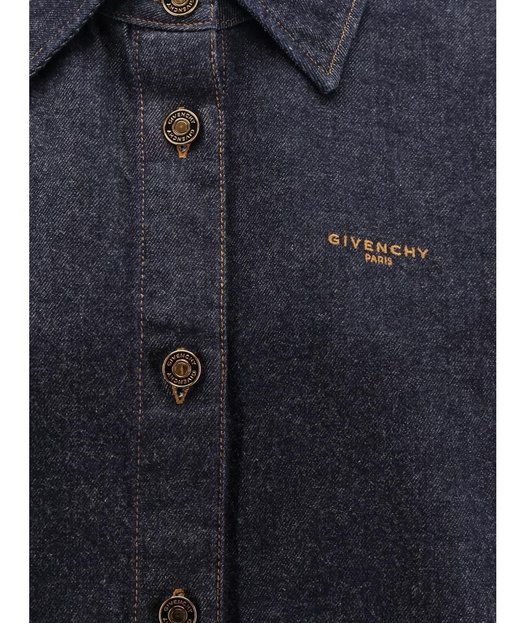 GIVENCHY Синяя хлопковая рубашка, фото 3