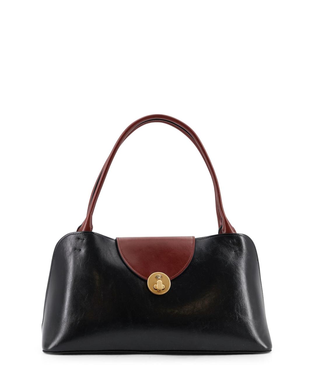 VERSACE Черная кожаная сумка через плечо, фото 1