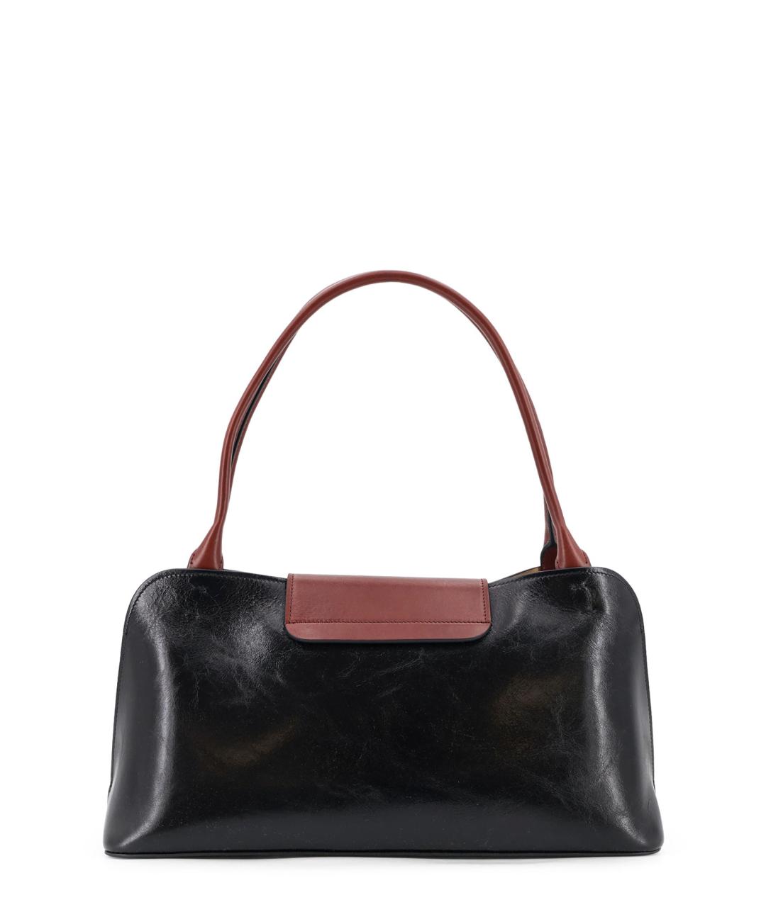 VERSACE Черная кожаная сумка через плечо, фото 2