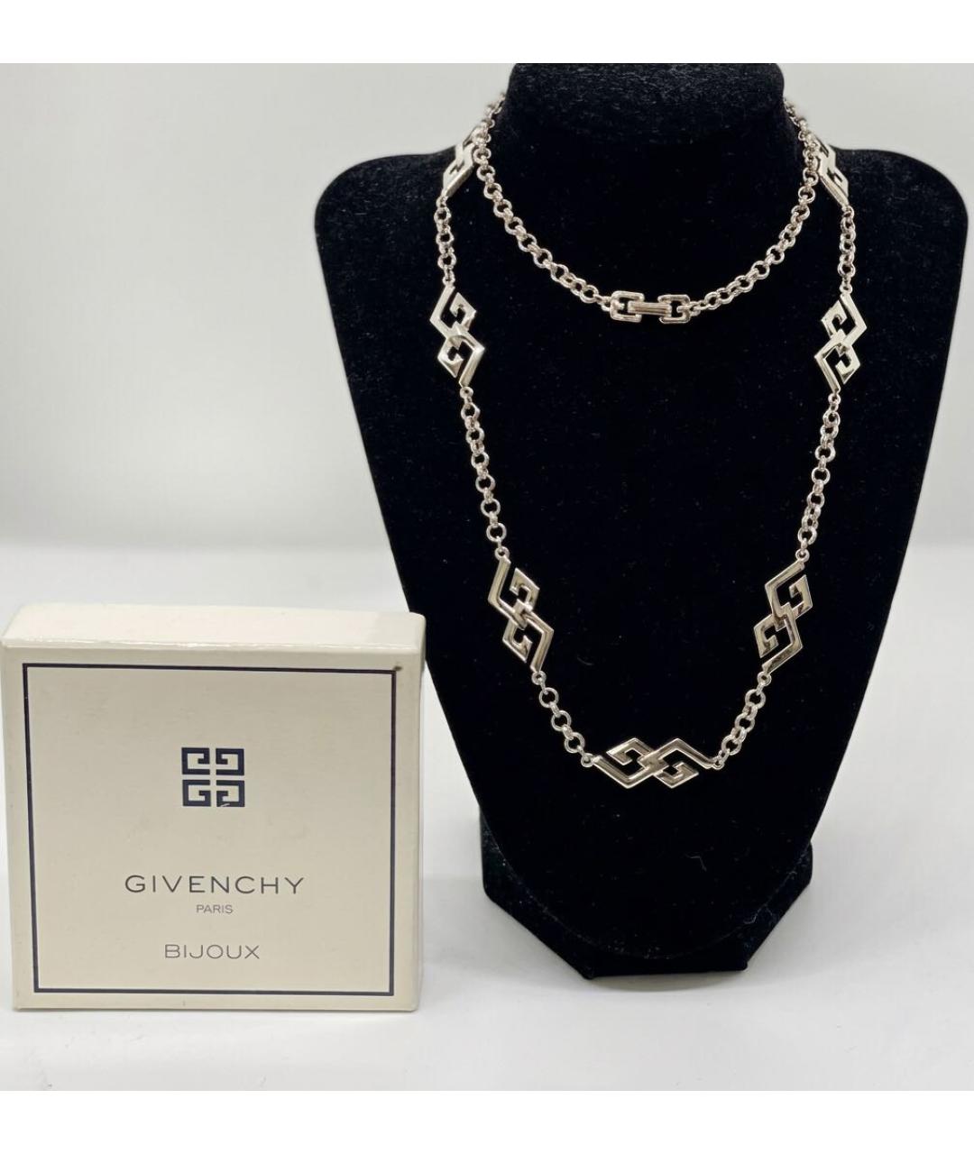 GIVENCHY Серебряное латунное колье, фото 3