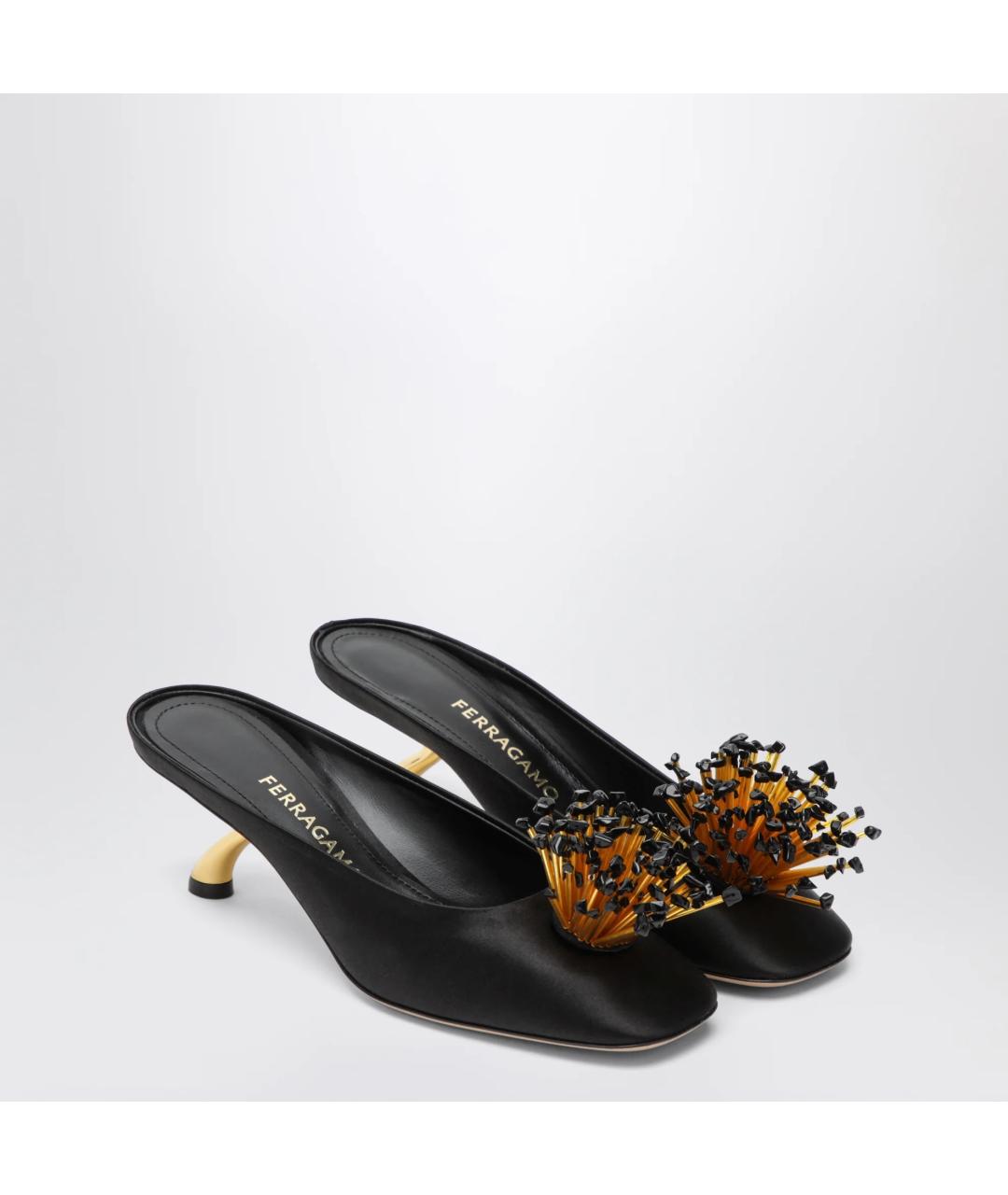 FERRAGAMO Черные кожаные туфли, фото 3