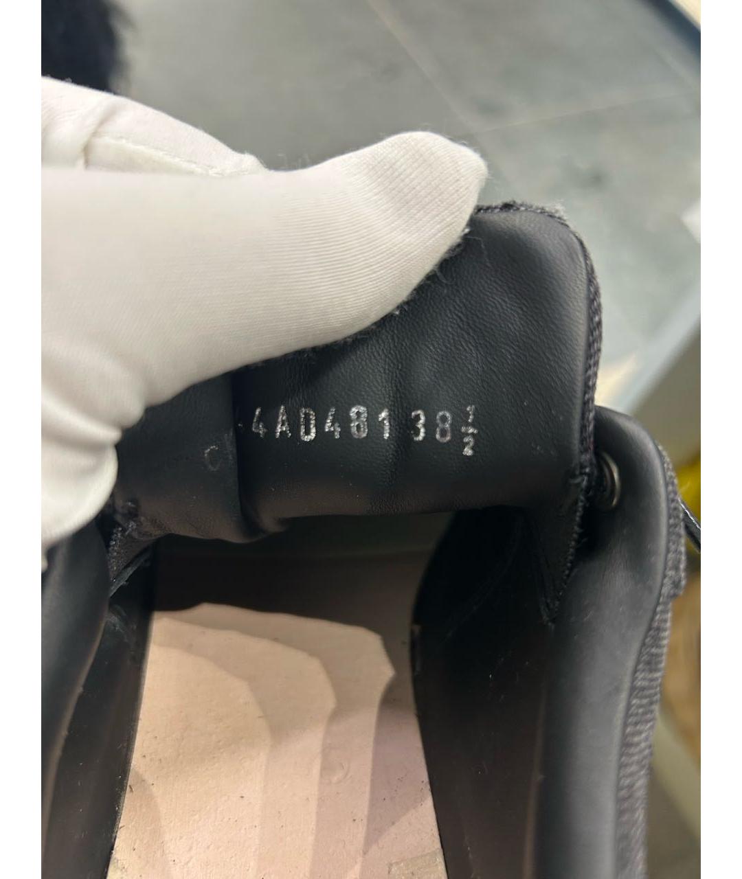 DOLCE&GABBANA Серые текстильные кеды, фото 6