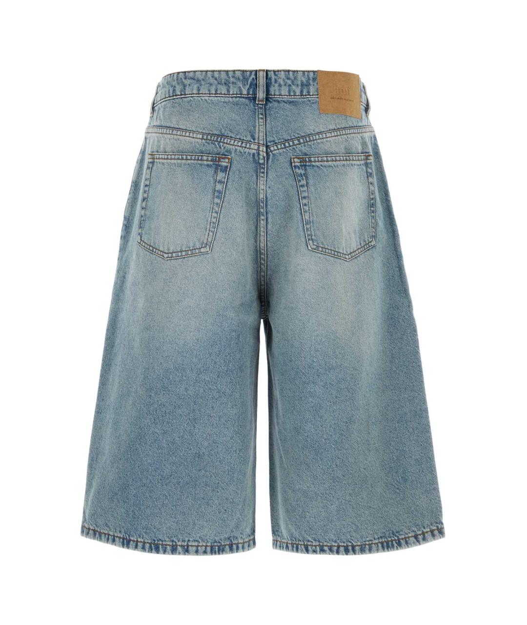 Ami Paris Синие хлопковые шорты, фото 2