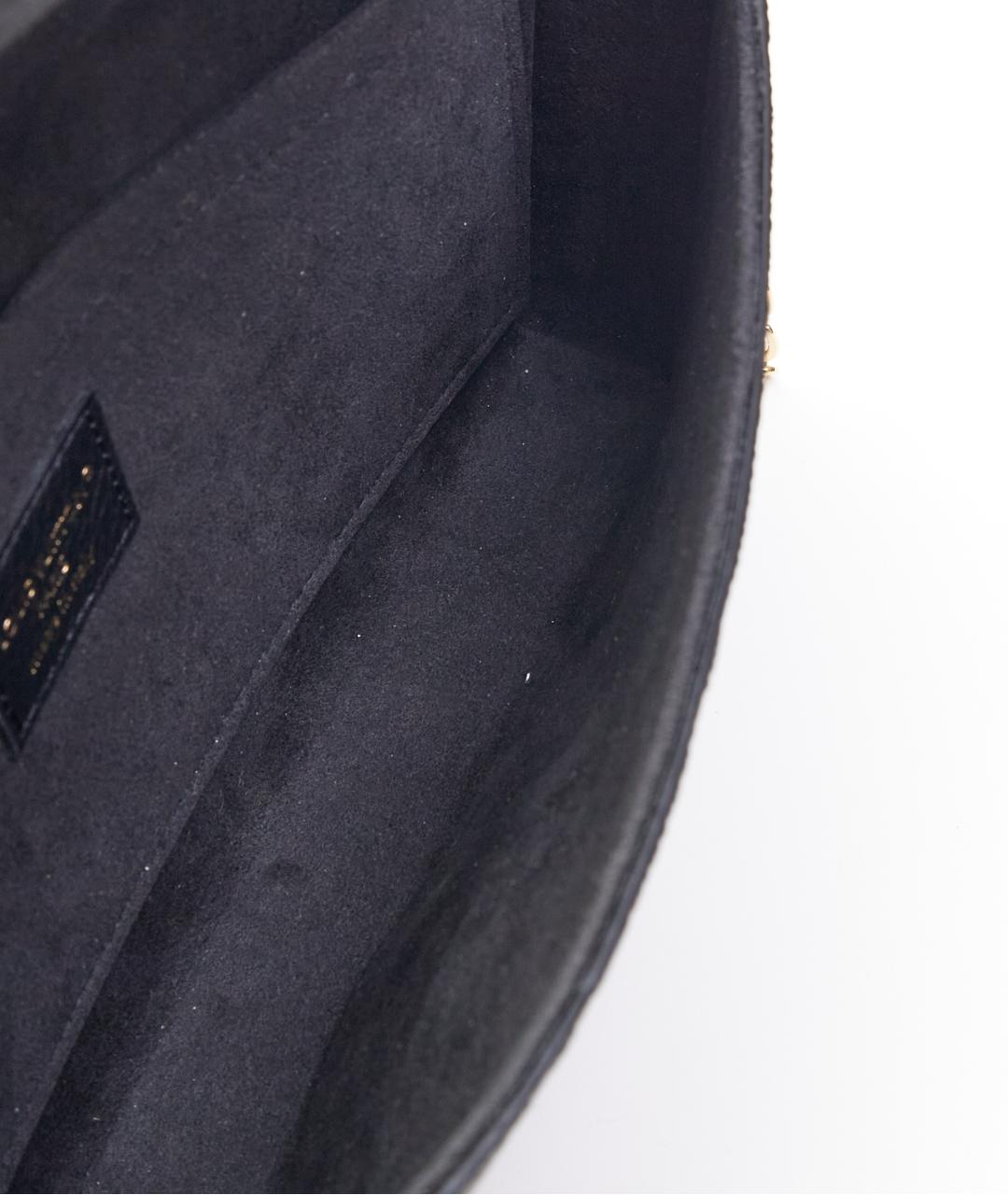 LOUIS VUITTON Черная кожаная сумка через плечо, фото 5