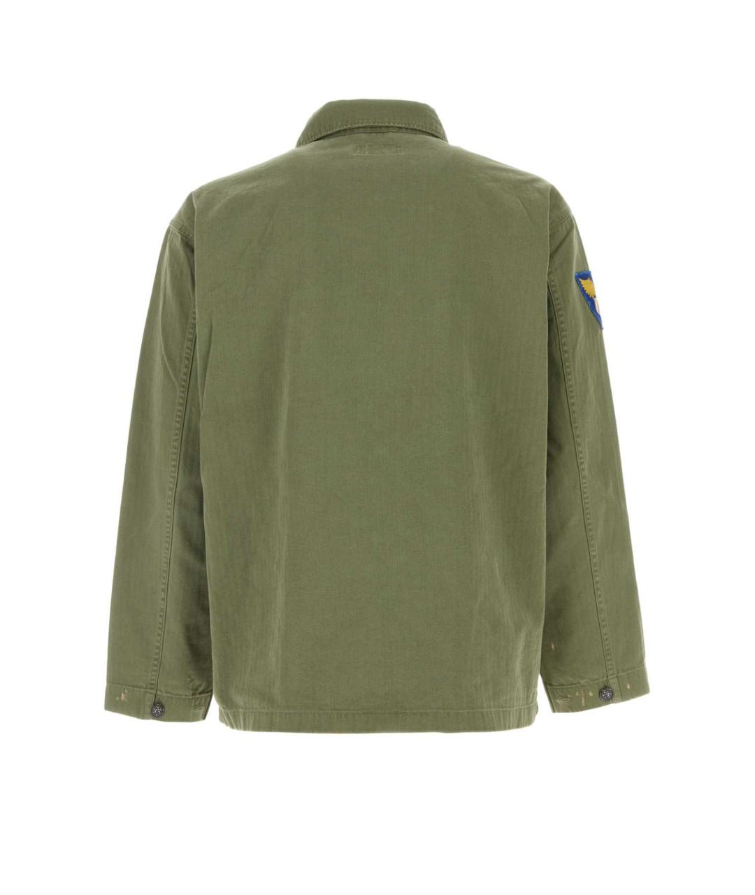 POLO RALPH LAUREN Зеленая хлопковая куртка, фото 2