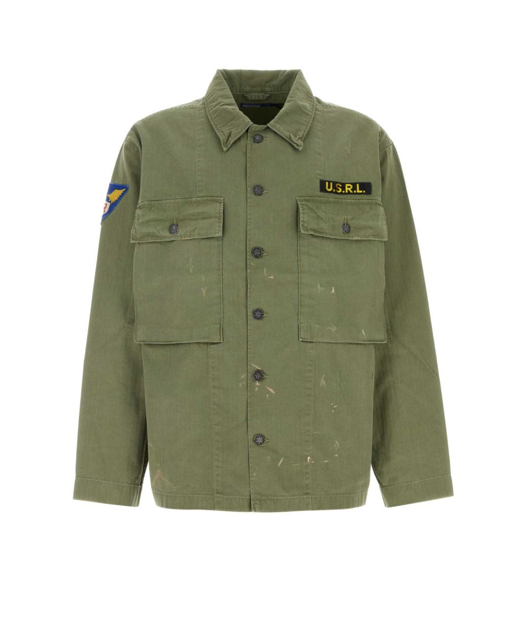 POLO RALPH LAUREN Зеленая хлопковая куртка, фото 1