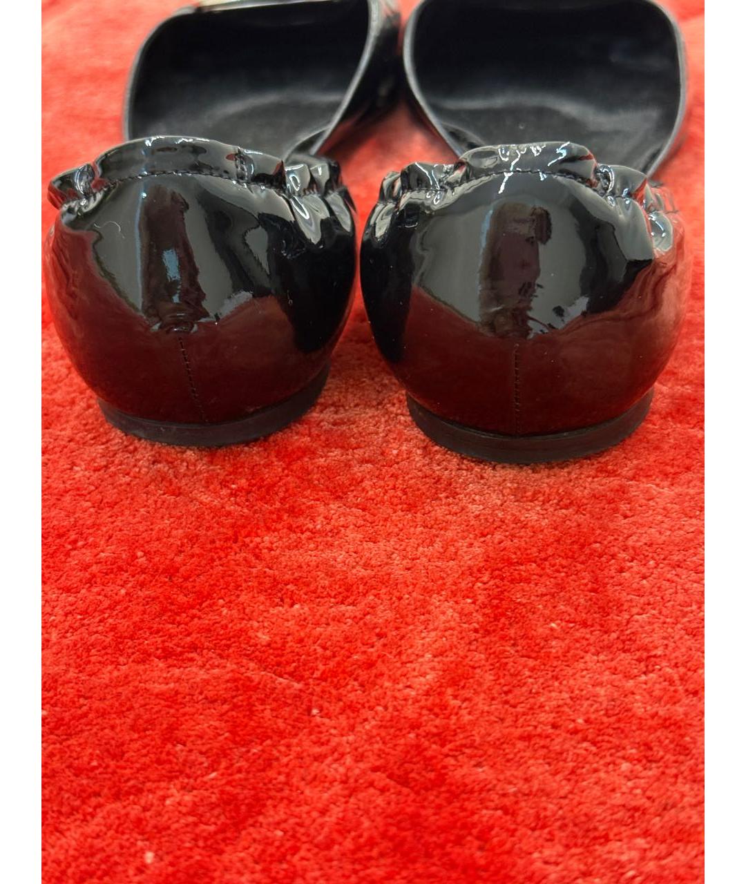 ROGER VIVIER Черные балетки из лакированной кожи, фото 3