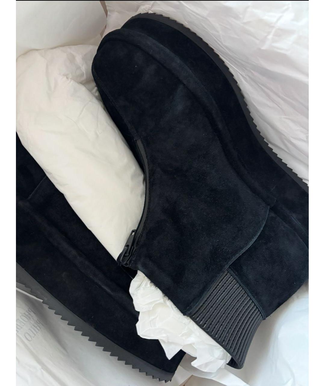 PHOEBE PHILO Черные замшевые ботинки, фото 4