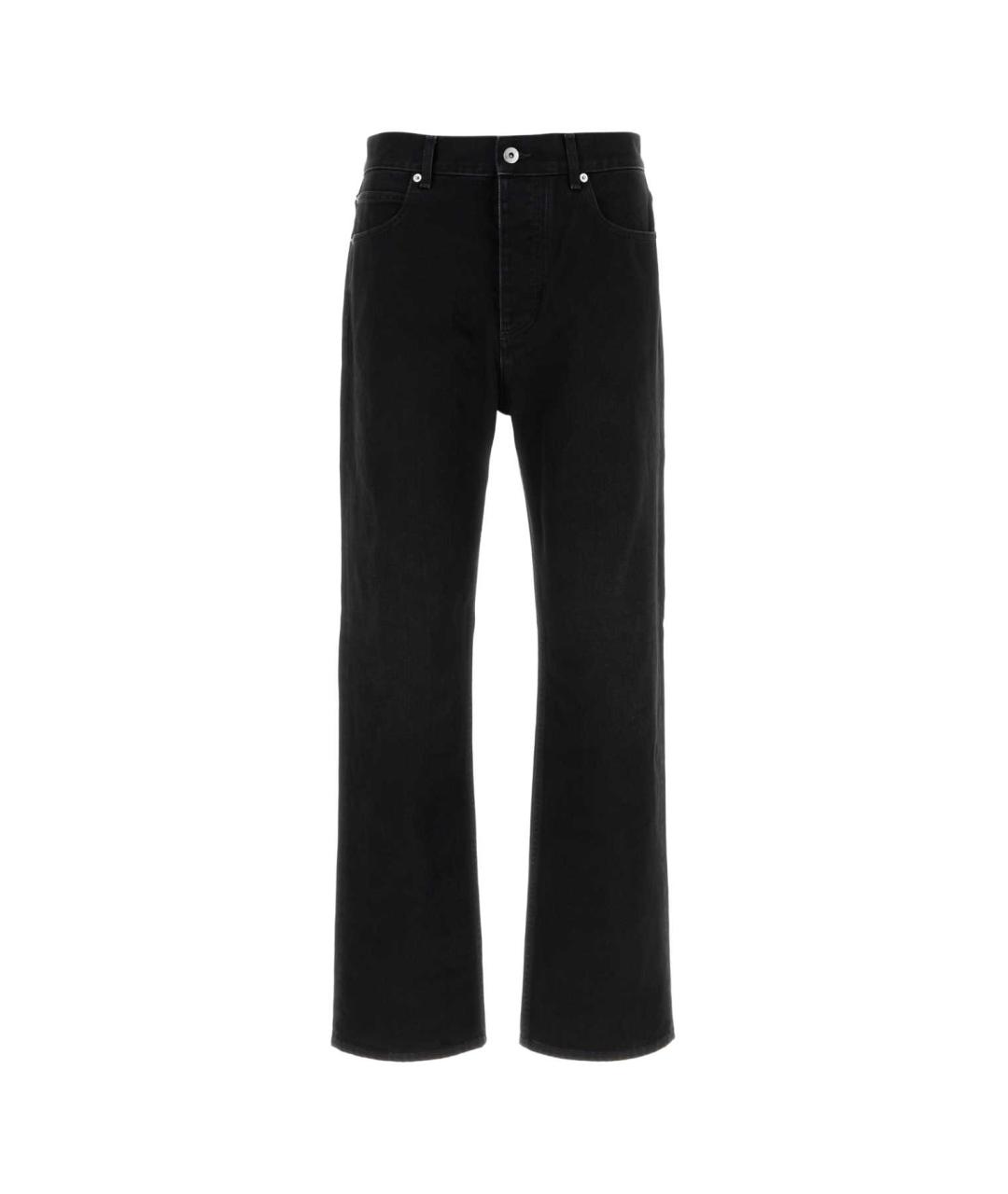 BOTTEGA VENETA Черные хлопковые прямые джинсы, фото 1