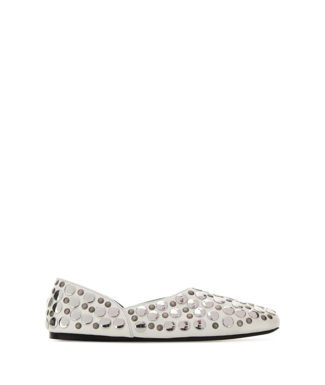 KHAITE Белые кожаные балетки, фото 1