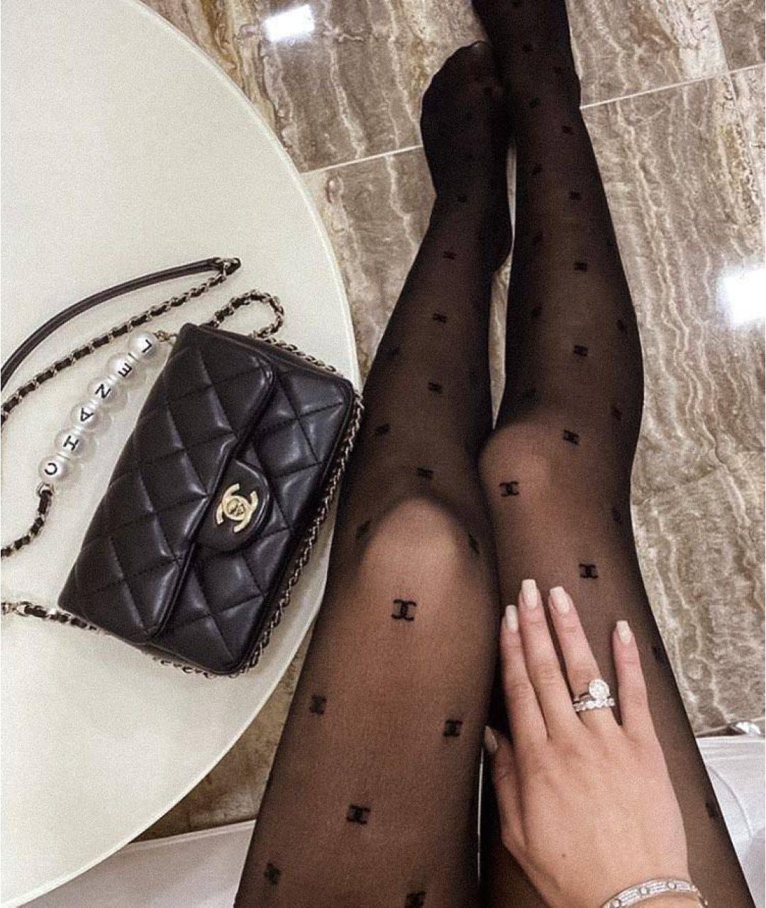 CHANEL Черные носки, чулки и колготы, фото 2