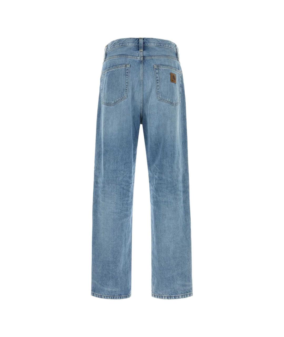 CARHARTT WIP Синие хлопковые прямые джинсы, фото 2