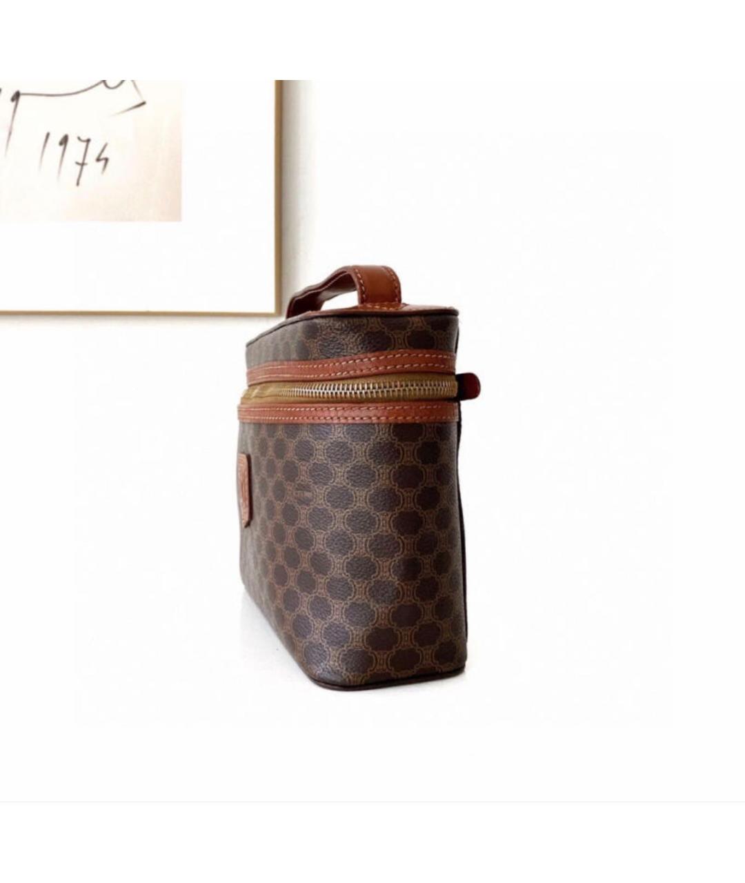 CELINE Коричневая косметичка, фото 3