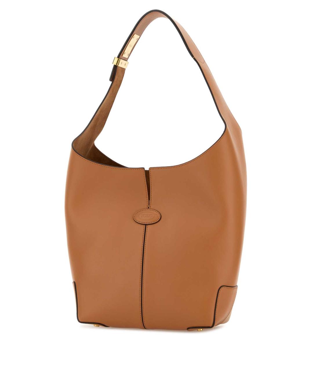 TOD'S Оранжевая кожаная сумка с короткими ручками, фото 2