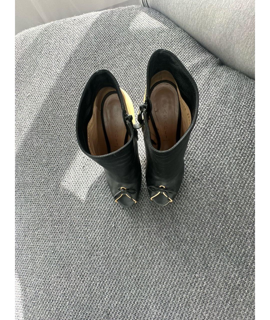 CASADEI Бежевые кожаные ботильоны, фото 3