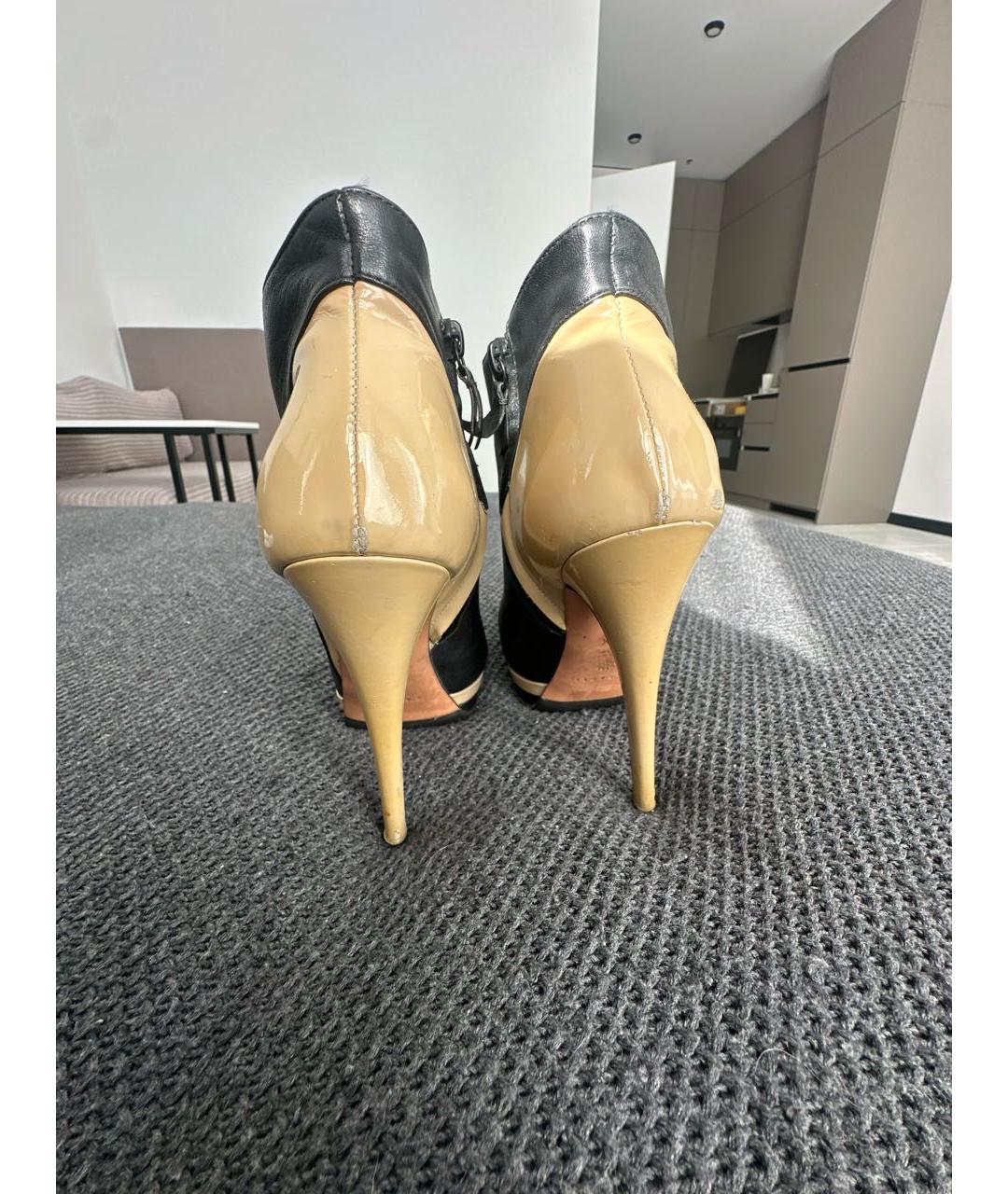 CASADEI Бежевые кожаные ботильоны, фото 4