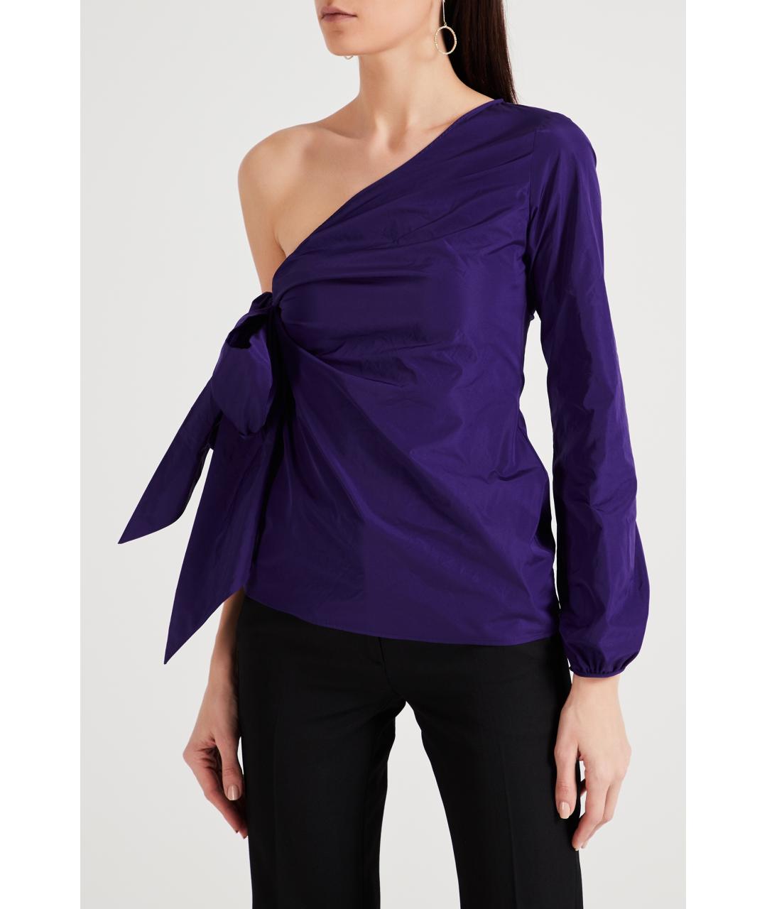 NO. 21 Фиолетовая полиэстеровая блузы, фото 2