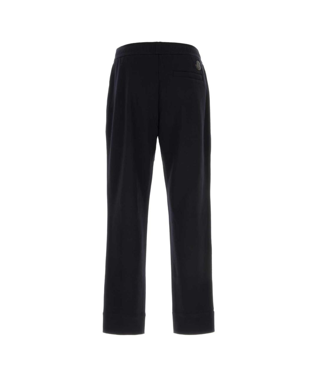 MONCLER Синие хлопковые повседневные брюки, фото 2