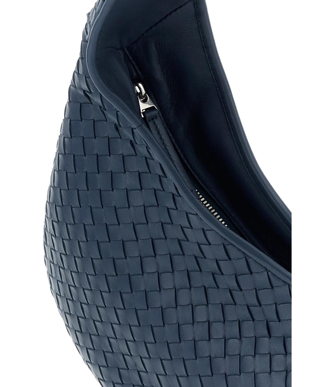 BOTTEGA VENETA Голубая кожаная сумка на плечо, фото 3