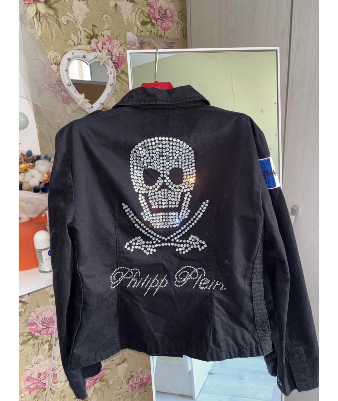 PHILIPP PLEIN Черная деним куртка, фото 2