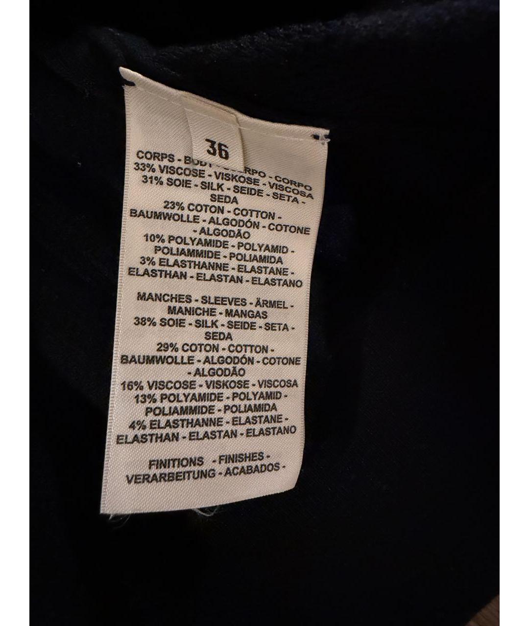 HERMES Черный шелковый кардиган, фото 6