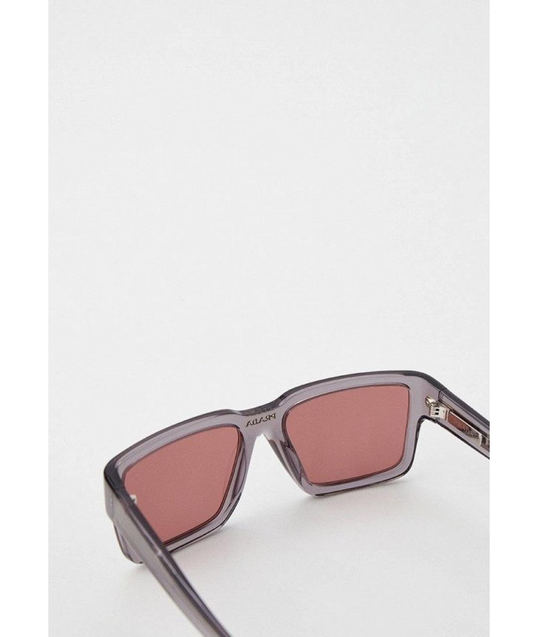 PRADA Серые пластиковые солнцезащитные очки, фото 3