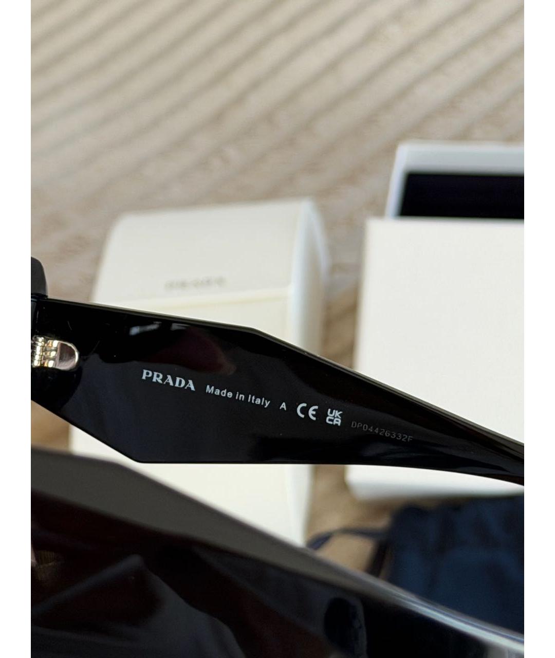 PRADA Черные солнцезащитные очки, фото 8