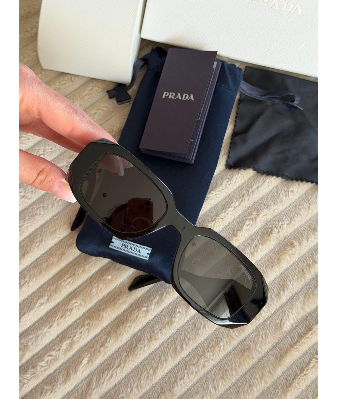 PRADA Черные солнцезащитные очки, фото 7